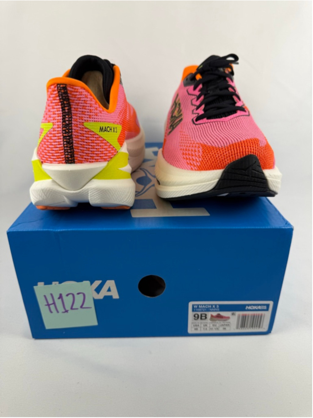 Women's Hoka Mach X 3 Athletic Shoes Pink Orange Size 9 - Picture 6 of 11